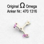 Omega 470-1316 Anker mit Welle, Omega 470 1316 Cal. 470 471 490 491 500 501 502 503 504 505