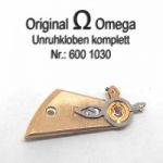 Omega Unruhkloben Omega 601-1030 komplett mit Incabloc und Feinregulierung Cal. 601 602 611 613 
