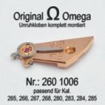 Omega 260-1006 Omega Unruhkloben komplett mit Incabloc Cal. 265, 266, 267, 280, 283, 284, 285