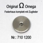 Omega Federhaus komplett Omega 710-1200 mit Federwelle und Zugfeder Cal. 710 711 712