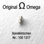 Omega 100-1317 Spiralklötzchen, Omega 100 1317, Cal. 100, 26.5, 260, 261, 262, 265, 266,267, 268, 269, 280, 284, 285, 286