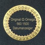 Omega 560-1500, Omega Datumanzeiger gewölbt (KONVEX) 560, 561, 562, 563, 564, 565, 610, 611, 613 (00)