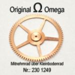 Omega 280-1249 Mitnehmrad über Kleinbodenrad Omega 280, 283, 284, 285, 286, 30SCT2