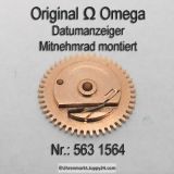 Omega 563-1564 Datumanzeiger Mitnehmrad montiert, Omega 563 1564 (563-1560) Cal. 563 564 565 750 751 752 