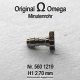 Omega Minutenrohr 560-1219 Omega 560 1219 H1 Höhe 2,70mm Cal. 560 561 562 563 564 565 610 611 613