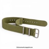 Natoband – Uhrenarmband Nylon – Nato Armband, Armeegrün, Militärband 20 mm