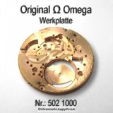 Omega Werkplatte Omega Werkplatine Par Nr. Omega 502-1000 Cal. 502 503 504 