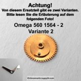 Omega 560-1564, Omega Datumsanzeiger Mitnehmrad montiert, Omega 560 1564 Variante 2 , Cal. 560 561 562 610 