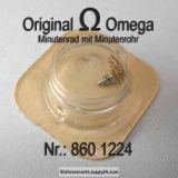 Omega Minutenrad mit Minutenrohr 860-1224 Omega 860 1224 H0 Cal.  860 865 