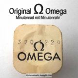 Omega Minutenrad mit Minutenrohr 320-1224 Omega 320 1224 5,36mm Cal. 320 (27 CHRONO 17 Steine)