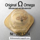 Omega Minutenrad mit Minutenrohr 260-1224 Omega 260 1224 5,61mm Cal.  30 30T1 30T2 30T2 PC 260 261 262 265 266 267 268 269 