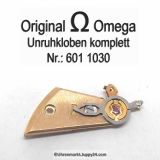 Omega Unruhkloben Omega 601-1030 komplett mit Incabloc und Feinregulierung Cal. 601 602 611 613 