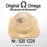 Omega Minutenrad mit Minutenrohr 520-1224 Omega 520 1224 Höhe 4,19 Cal. 520