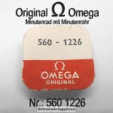 Omega Minutenrad mit Minutenrohr 560-1226 Omega 560 1226 H2 Höhe 4,81mm Cal. 560