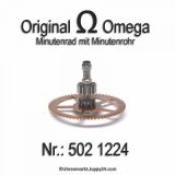 Omega Minutenrad mit Minutenrohr 502-1224 Omega 502 1224 Cal. 502 503 504