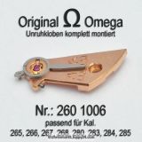 Omega 260-1006 Omega Unruhkloben komplett mit Incabloc Cal. 265, 266, 267, 280, 283, 284, 285