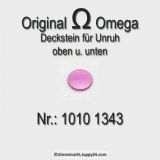 Omega 1010-1343 Deckstein für Incabloc oben und unten, Omega 1010 1343 Cal. 1010 1011 1012 1020 1021 1022 1030 1035