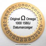 Omega 1000-1580J Omega Datumanzeiger (Datumsscheibe - Datumsring) 1000 1580 gelb, Cal. 1000 1001 1002