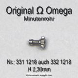 Omega 331-1218, Omega Minutenrohr, Omega Viertelrohr 332 1218, Höhe 2,30 mm Cal. 331 332 333 341 342 343 344 