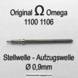 Omega 1100-1106, Omega Aufzugswelle Stellwelle, Omega 1100 1106 Cal. 1100