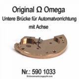 Omega 590 1033 Untere Brücke für Automatvorrichtung mit Achse, Omega 590-1033 Cal. 590 591