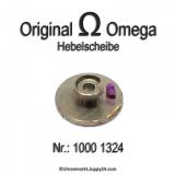 Omega Hebelscheibe 1000 1324 Omega 1000-1324 Hebelscheibe mit Hebelstein Cal 1000, 1001, 1002, 1010, 1011, 1012, 1020, 1021, 1022, 1030, 1035