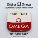 Omega 1480-1342 Deckstein für Unruh oben und unten, Omega 1480 1342 Cal. 1480, 1481