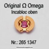 Omega 265 1347 Incabloc oben Unruhseitig komplett, Omega 265-1347 Cal. 265, 266, 267, 268, 283, 284, 285