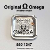 Omega 550 1347 Incabloc oben Unruhseitig komplett, Omega 550-1347 Cal.  550, 551, 552, 560, 561, 562, 563, 564, 565, 600, 601, ...