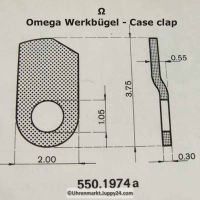 Omega 550-1974a Werkbügel, Werkbefestigungsbügel Omega 550 1974a 