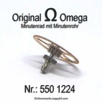 Omega Minutenrad mit Minutenrohr 550-1224 Omega 550 1224 Höhe 3,86 Cal. 550 551 552 600 601 602 