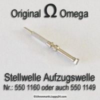 Omega  Aufzugswelle Stellwelle Omega 550-1160 Omega 550-1149 Cal. 550 551 552 560 561 562
