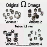 Original Omega Kronen Edelstahl, Omega Krone für Tubus 1,9 mm in verschiedenen Varianten und Durchmessern