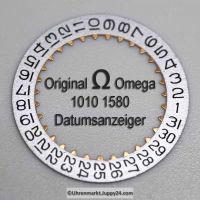 Omega Datumanzeiger, Farbe SILBER, (Datumsscheibe - Datumsring) Part Nr. Omega 1010-1580 Cal. 1010 1011 1012 1030 NR.01