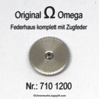 Omega Federhaus komplett Omega 710-1200 mit Federwelle und Zugfeder Cal. 710 711 712