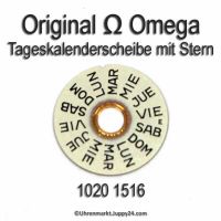 Omega 1020-1516 Omega Tageskalenderscheibe mit Stern Omega 1020 1516 (04) Cal. 1020 1021 1022 