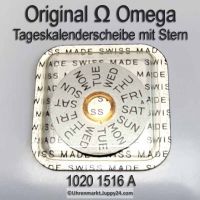 Omega 1020-1516A  Omega Tageskalenderscheibe mit Stern Omega 1020 1516A englisch (06) Cal. 1020 1021 1022 