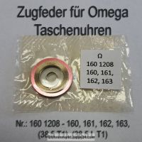 Omega 160-1208 Omega Zugfeder 160 1208 für Taschenuhren Cal. 160, 161, 162, 163, (38,5 T1), (38,5 L T1) 