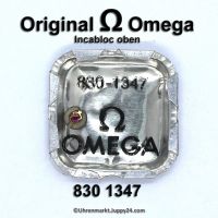Omega 830-1347 Incabloc oben, unruhseitig, Omega Incabloc 830 1347 Cal. 830