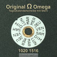 Omega 1020-1516 Omega Tageskalenderscheibe mit Stern Omega 1020 1516F Cal. 1020 1021 1022 (08) 