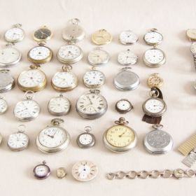 GROSSE KONVOLUT UHREN Armbanduhr Uhr Taschenuhr silber LOT pocket watch silver 