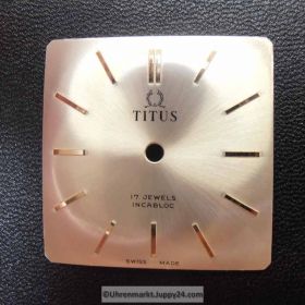 Titus Zifferblatt quadratisch für Herrenuhr, NEU aus Lagerbestand. Nr3