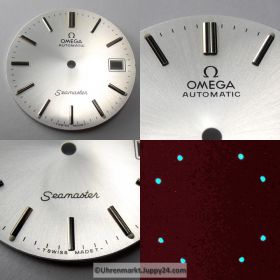 Nr17 Omega Seamaster Automatic Zifferblatt 29,5mm Durchmesser, perlmutfarben - schimmernd und lumeszierenden Leuchtindizes (Omega Dial)