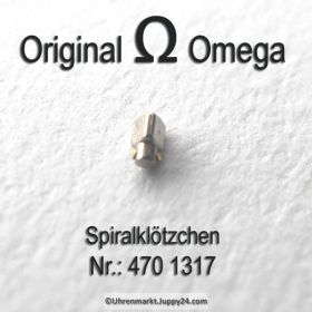 Omega 470-1317 Spiralklötzchen, Omega 470 1317, Cal. 470 bis 752