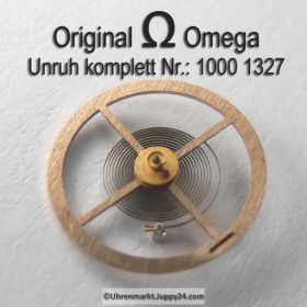 Omega 1000-1327 Unruh mit Spirale, Welle komplett montiert Omega 1000 1327 Cal. 1000 1001 1002 