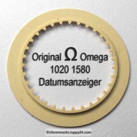 Omega 1020-1580 Datumanzeiger, Farbe CREME, (Datumscheibe - Datumsring) Omega 1020 1580 Cal. 1020 1021 1022 Nr.00