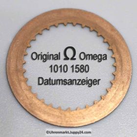 Omega Datumanzeiger, Farbe SILBER, (Datumsscheibe - Datumsring) Part Nr. Omega 1010-1580 Cal. 1010 1011 1012 1030 NR.01