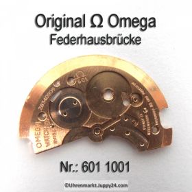 Omega Federhausbrücke SIGNIERT, Omega 601-1001 Cal. 601  