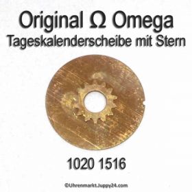 Omega 1020-1516 Omega Tageskalenderscheibe mit Stern Omega 1020 1516 (03) Cal. 1020 1021 1022  