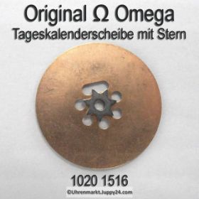 Omega 750-1516 Omega Tageskalenderscheibe mit Stern, Omega 750 1516 italienisch Cal. 750 751 752